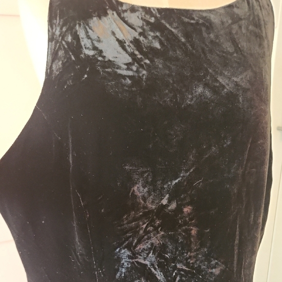 Caslon Black Velvet open back evening Gown Size 14 - Picture 3 of 10